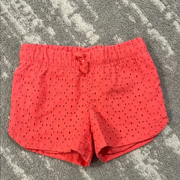 Cat & Jack Coral Eyelet Shorts - Picture 1 of 3